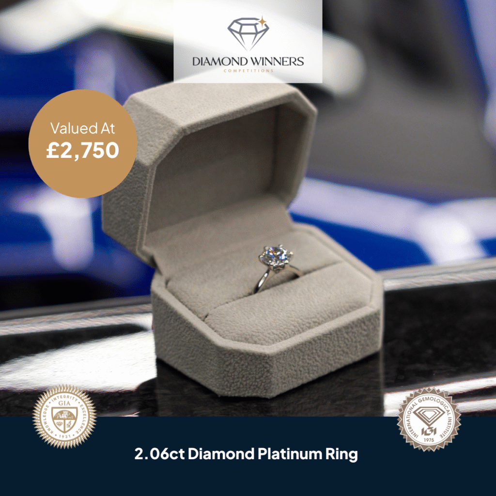 Win A 2.06ct Platinum Ring (£2,750 Insured Value)