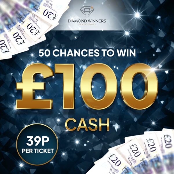 50 chances to win £100 cash - INSTANTLY!