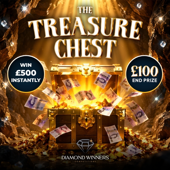 The £5,000 Treasure Chest Instant Win