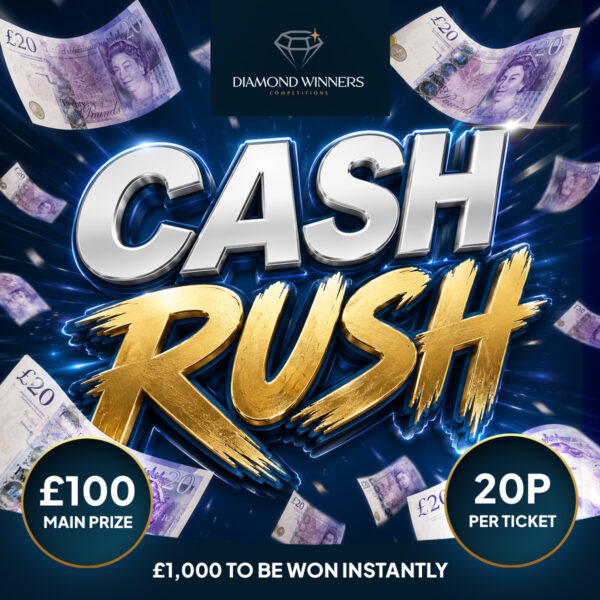 CASH RUSH! Win £1000 for 20p!