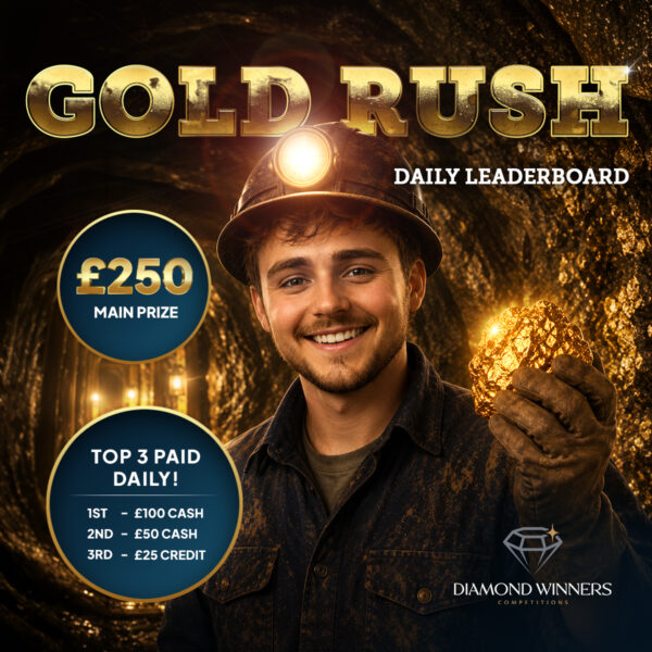 The NEW £10k Gold Rush Leaderboard! Top 3 Paid Daily!
